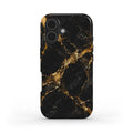 INKASE – Black Gold Marble Tough Phone Case