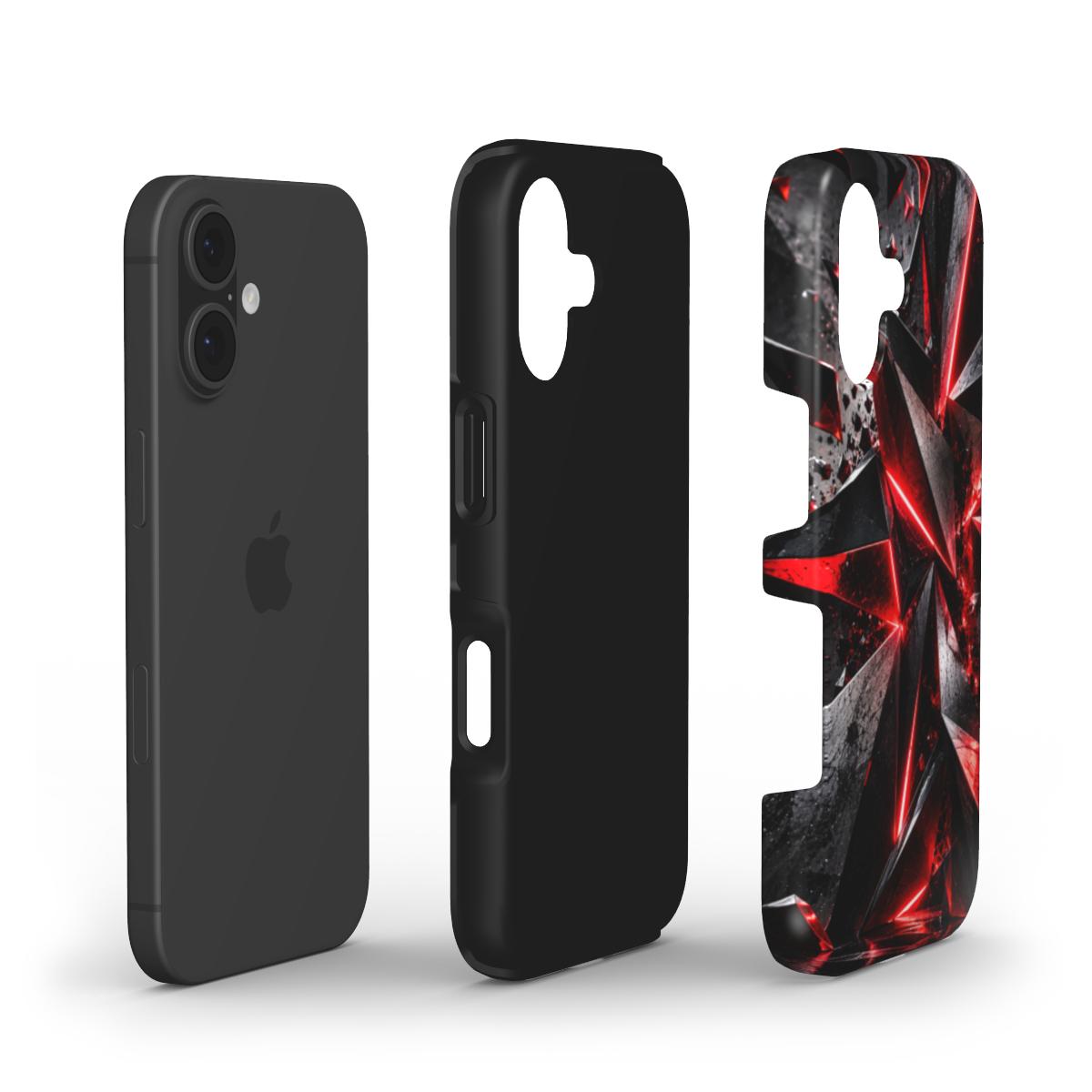 INKASE – Crimson Shards Tough Phone Case