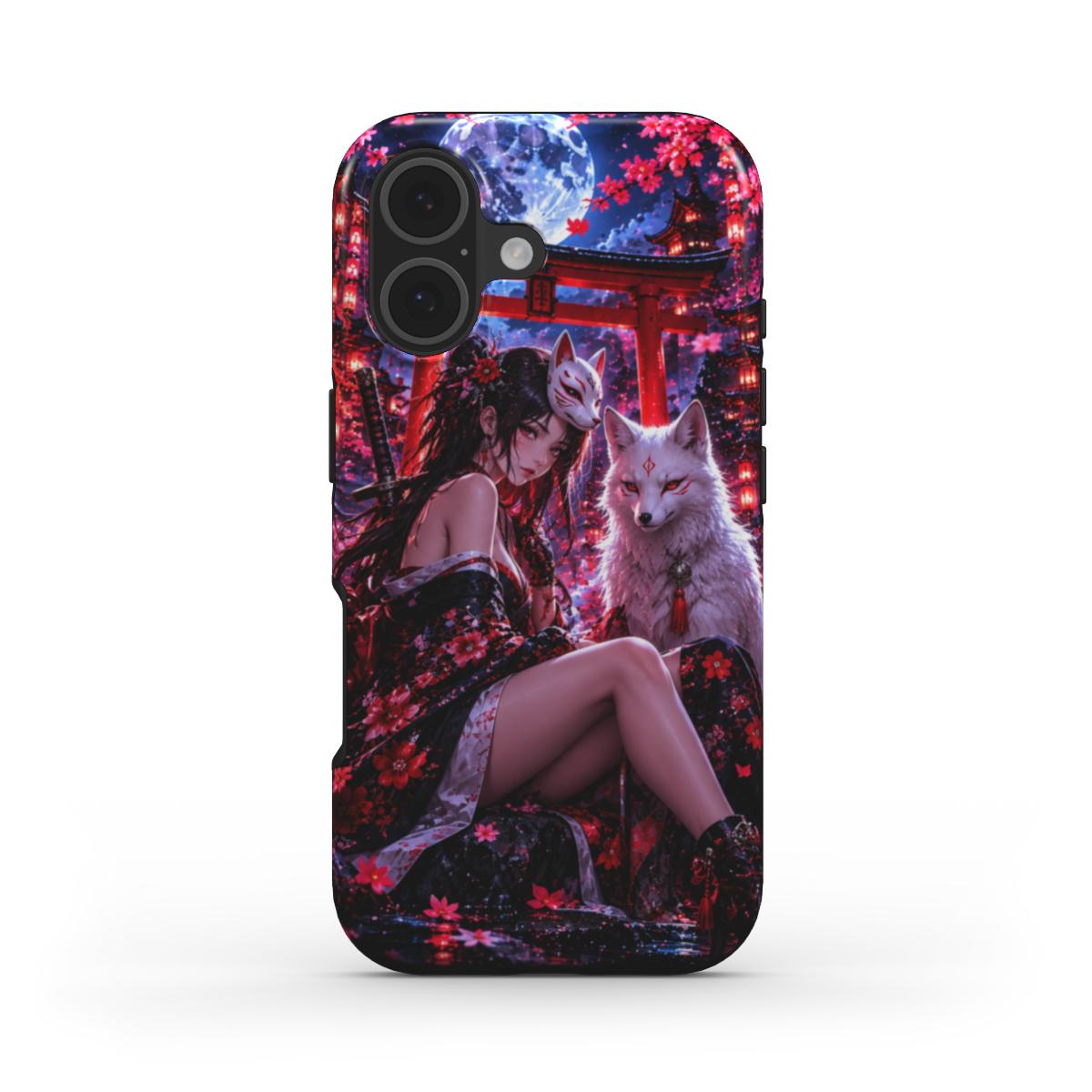 INKASE – Moonlit Kitsune Guardian Anime Tough Phone Case