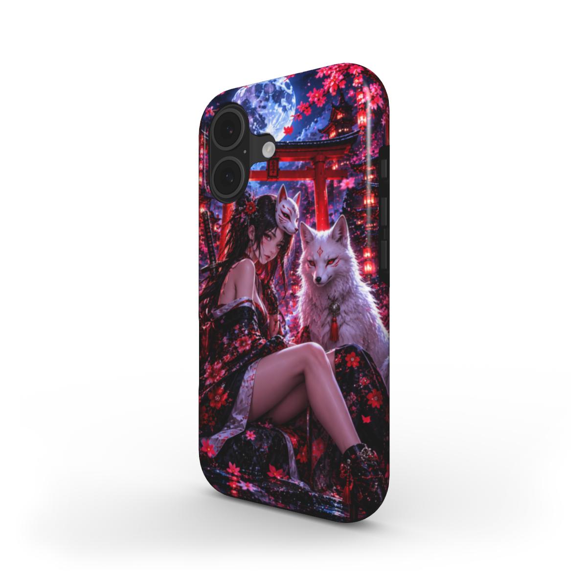 INKASE – Moonlit Kitsune Guardian Anime Tough Phone Case