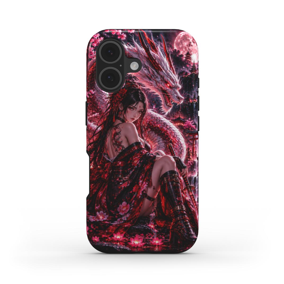 INKASE – Crimson Dragon Empress Anime Tough Phone Case