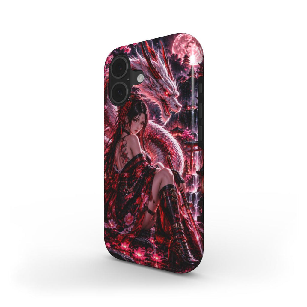 INKASE – Crimson Dragon Empress Anime Tough Phone Case