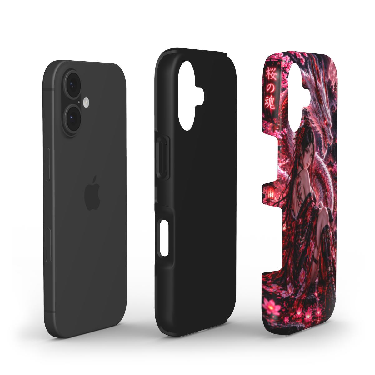 INKASE – Crimson Dragon Empress Anime Tough Phone Case