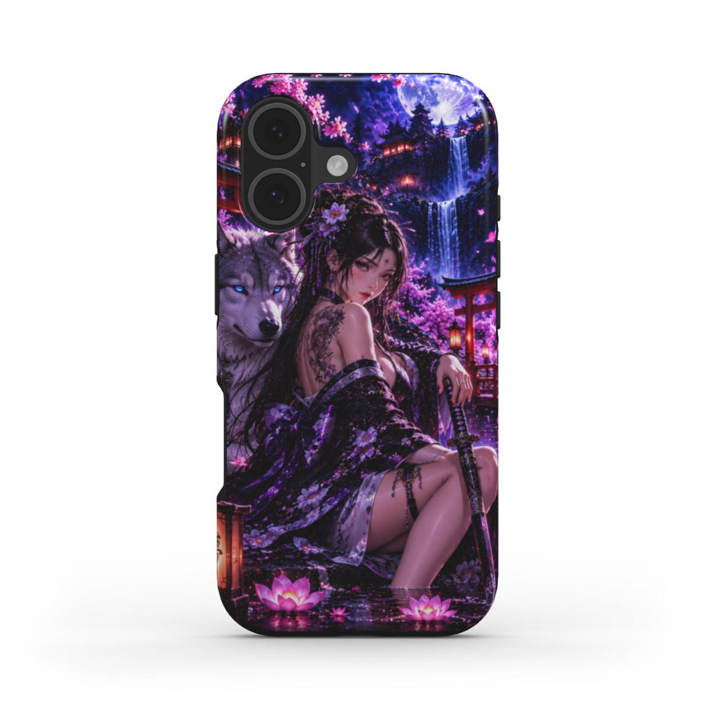 INKASE – Violet Moon Warrior Anime Tough Phone Case