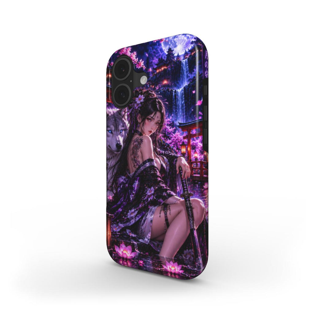 INKASE – Violet Moon Warrior Anime Tough Phone Case