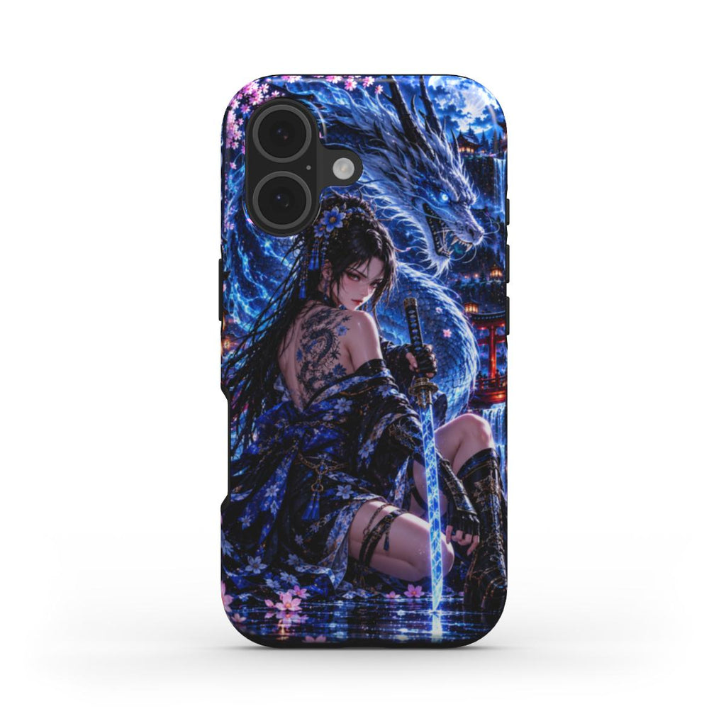 INKASE – Azure Dragon Warrior Anime Tough Phone Case