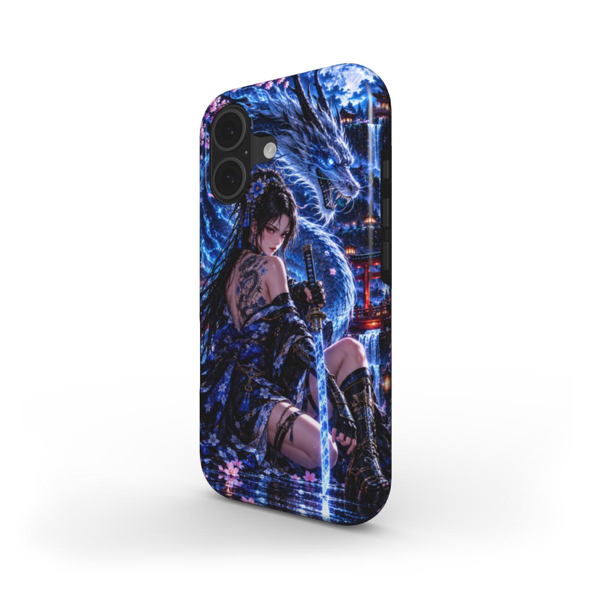 INKASE – Azure Dragon Warrior Anime Tough Phone Case