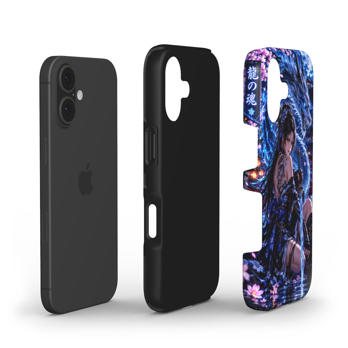 INKASE – Azure Dragon Warrior Anime Tough Phone Case