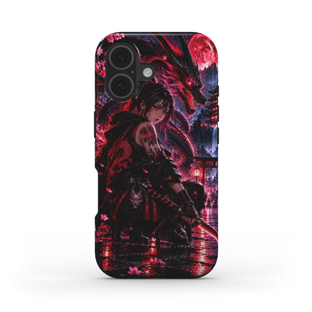 INKASE – Blood Moon Shadow Warrior Anime Tough Phone Case