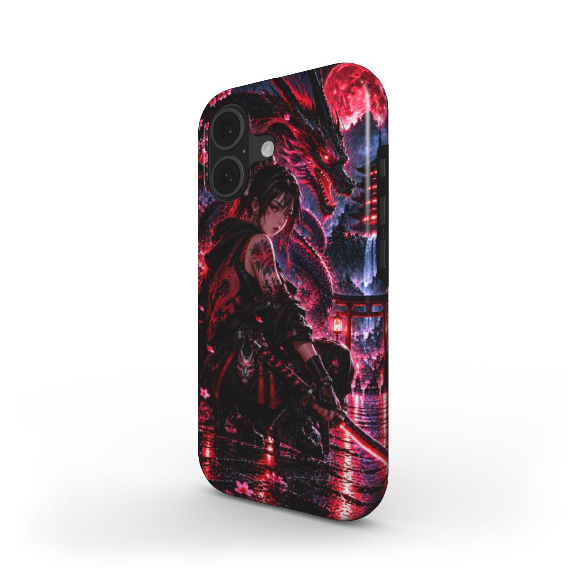 INKASE – Blood Moon Shadow Warrior Anime Tough Phone Case