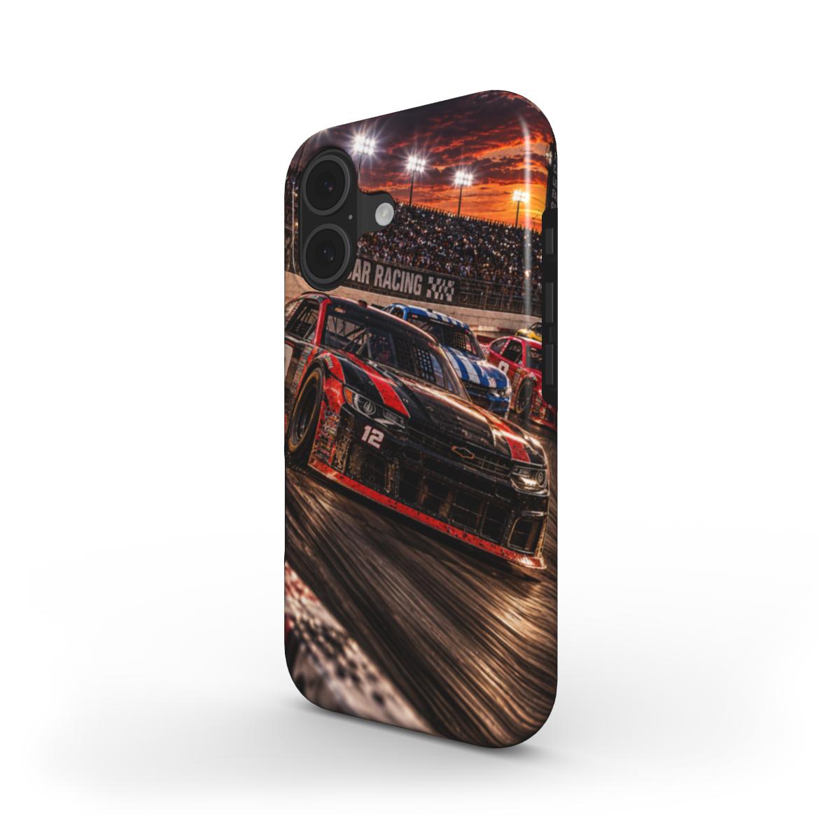 INKASE – Night Speedway Stock Car Racing Tough Phone Case