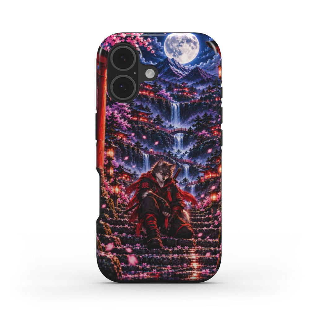 INKASE – Moonlit Wolf Guardian Anime Tough Phone Case