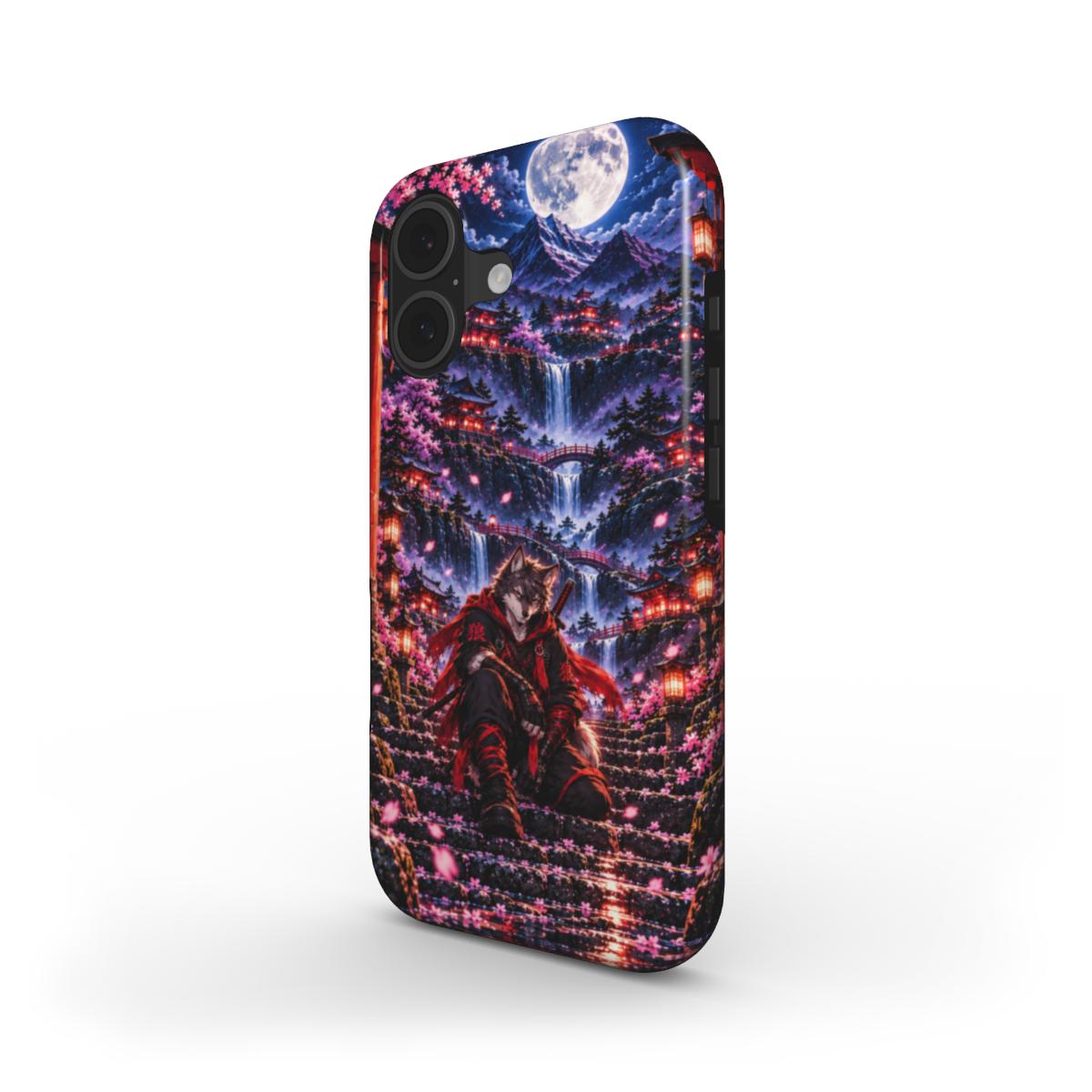 INKASE – Moonlit Wolf Guardian Anime Tough Phone Case