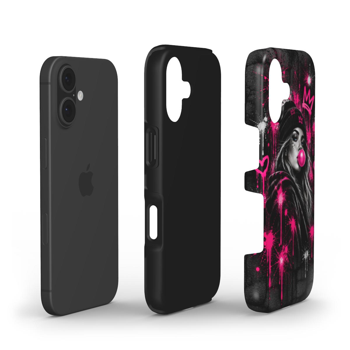 INKASE – Pink Rebel Street Queen Tough Phone Case