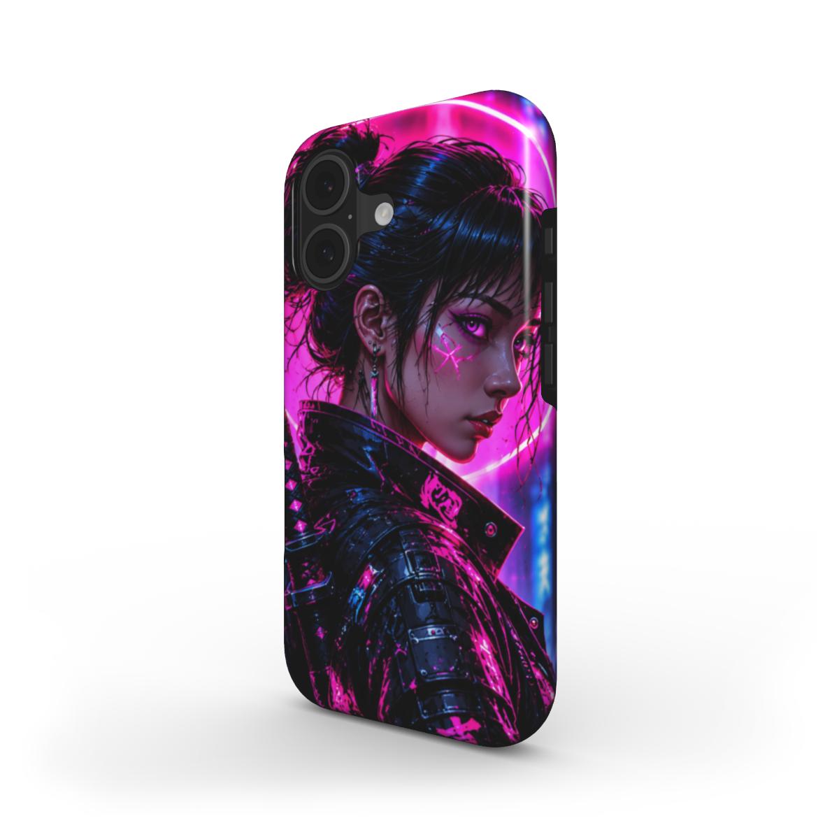 INKASE – Neon Shadow Cyborg Anime Tough Phone Case