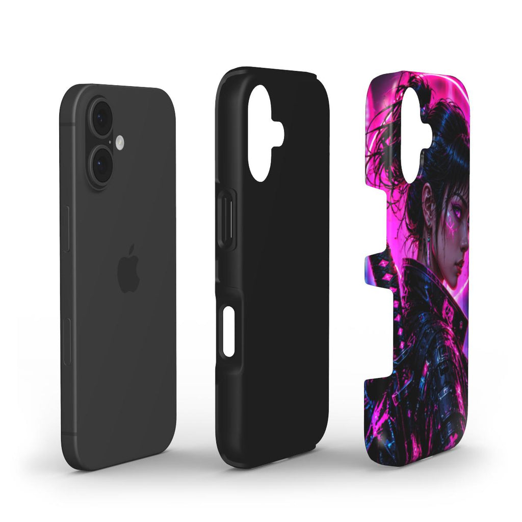 INKASE – Neon Shadow Cyborg Anime Tough Phone Case