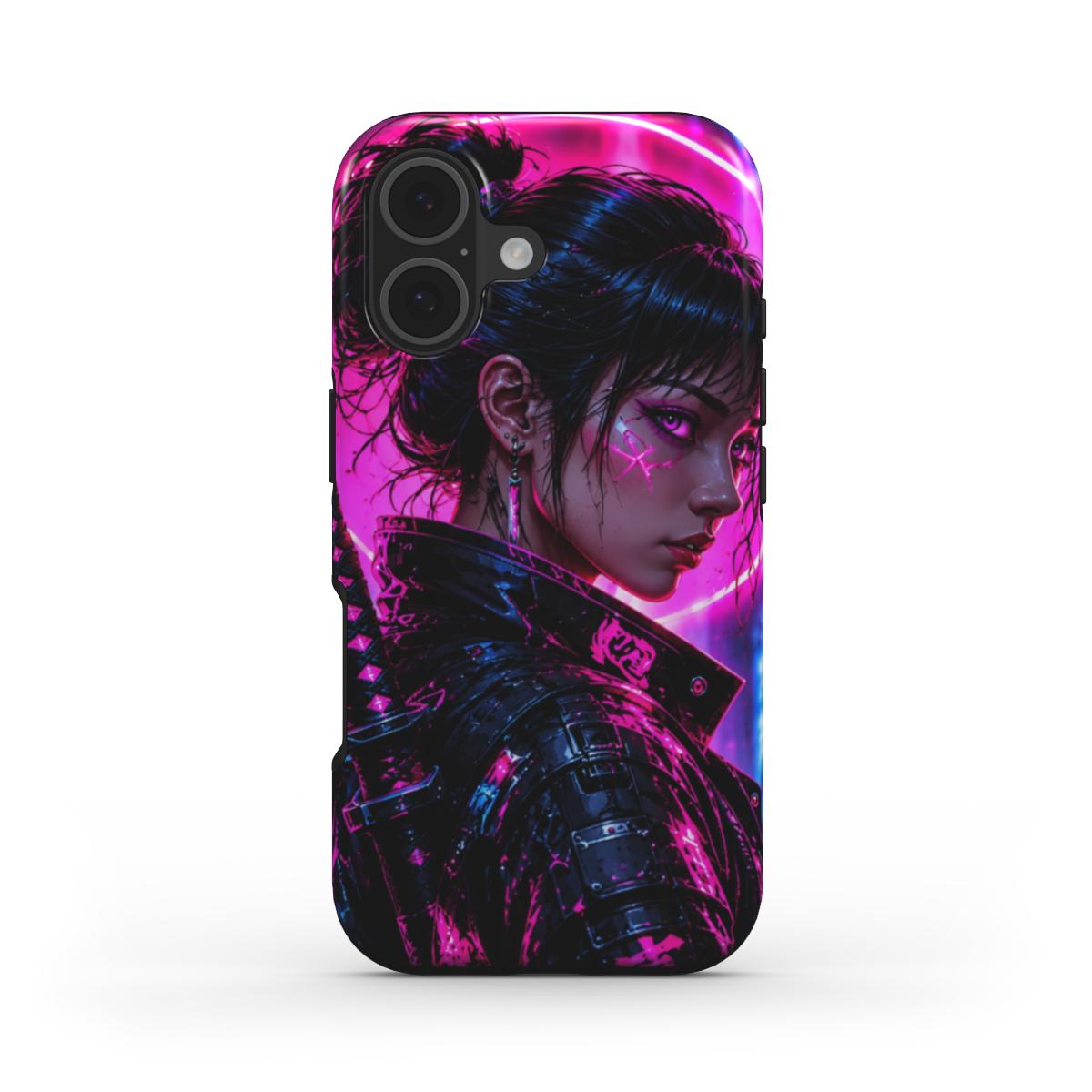 INKASE – Neon Shadow Cyborg Anime Tough Phone Case