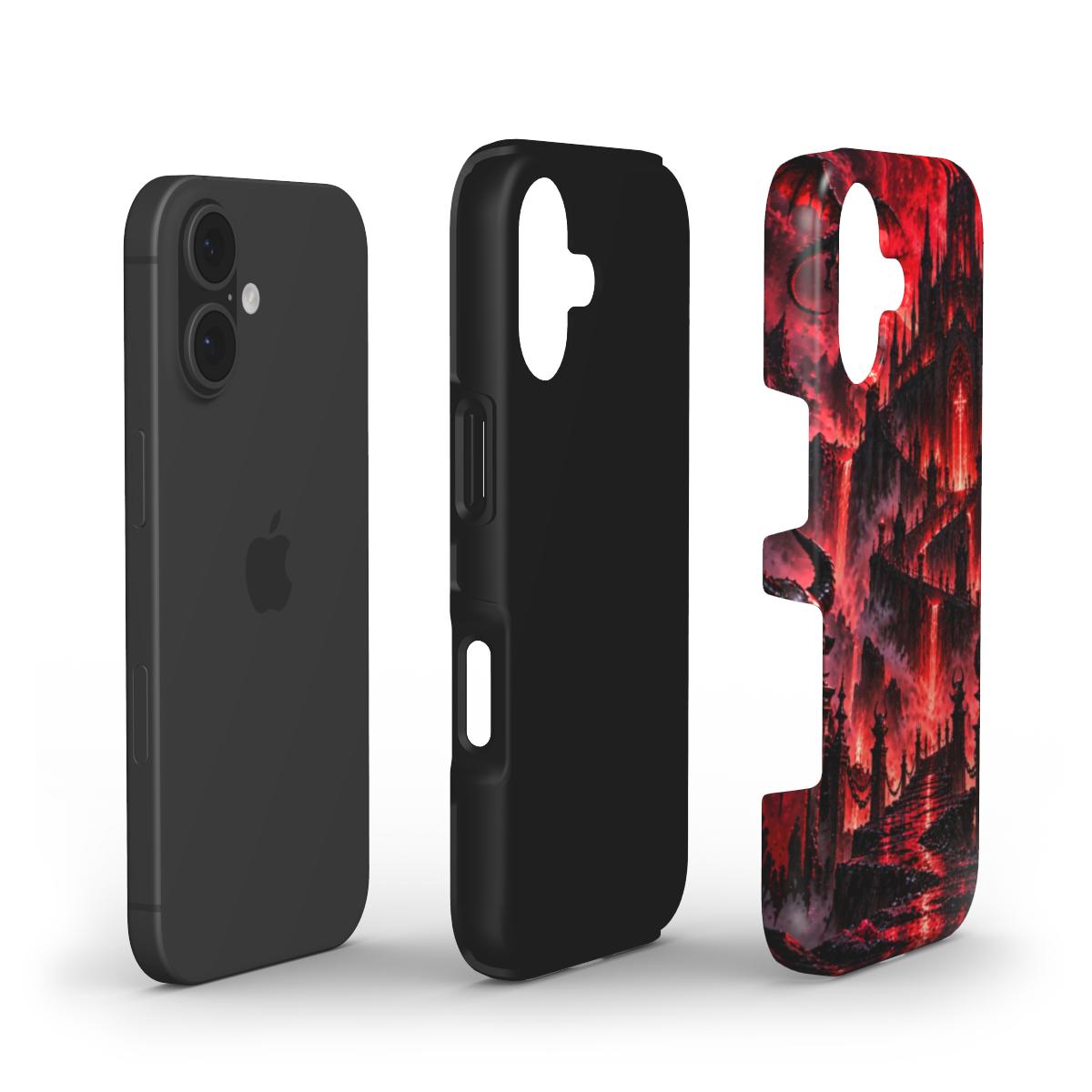 INKASE – Crimson Cyber City Anime Tough Phone Case