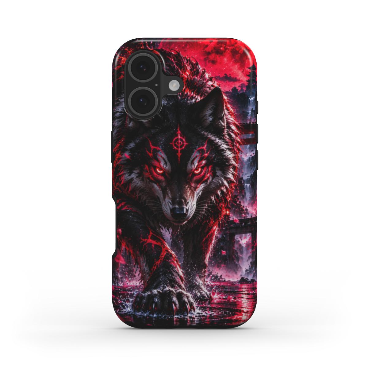 INKASE – Crimson Cyborg Warrior Anime Tough Phone Case