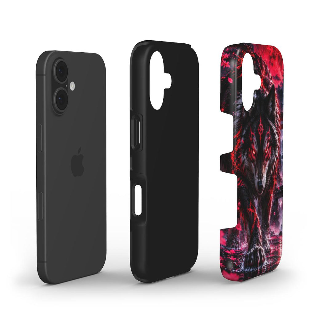 INKASE – Crimson Cyborg Warrior Anime Tough Phone Case
