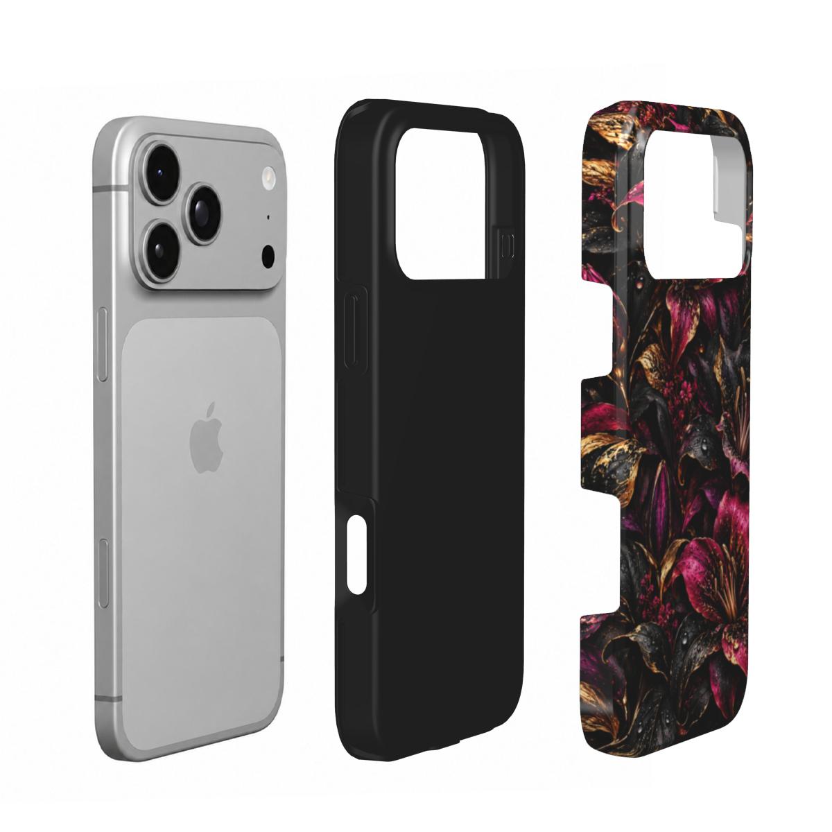 INKASE – Midnight Lilies Tough Phone Case