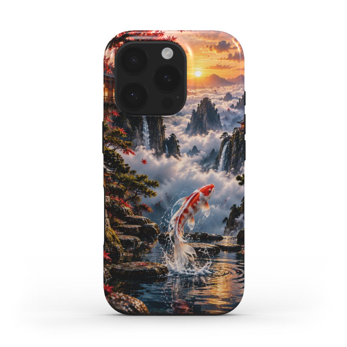 Sunrise Koi Ascension Tough Phone Case