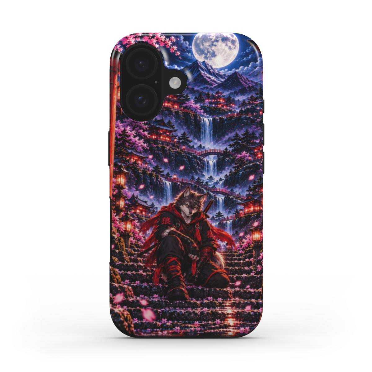 INKASE – Moonlit Wolf Guardian Anime Tough Phone Case
