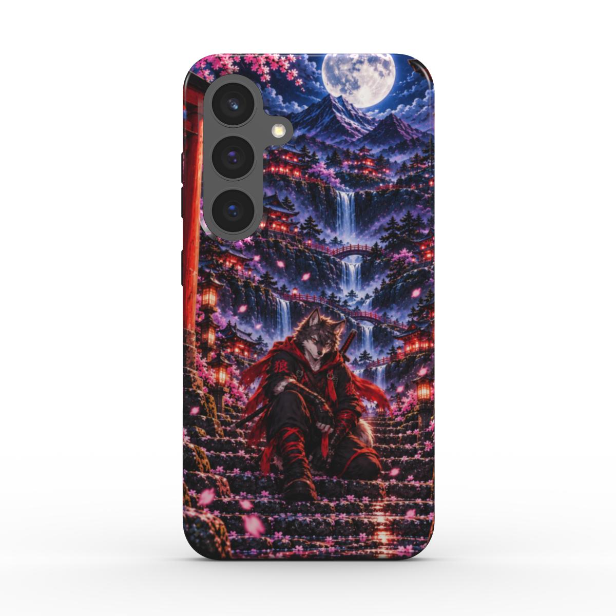 INKASE – Moonlit Wolf Guardian Anime Tough Phone Case