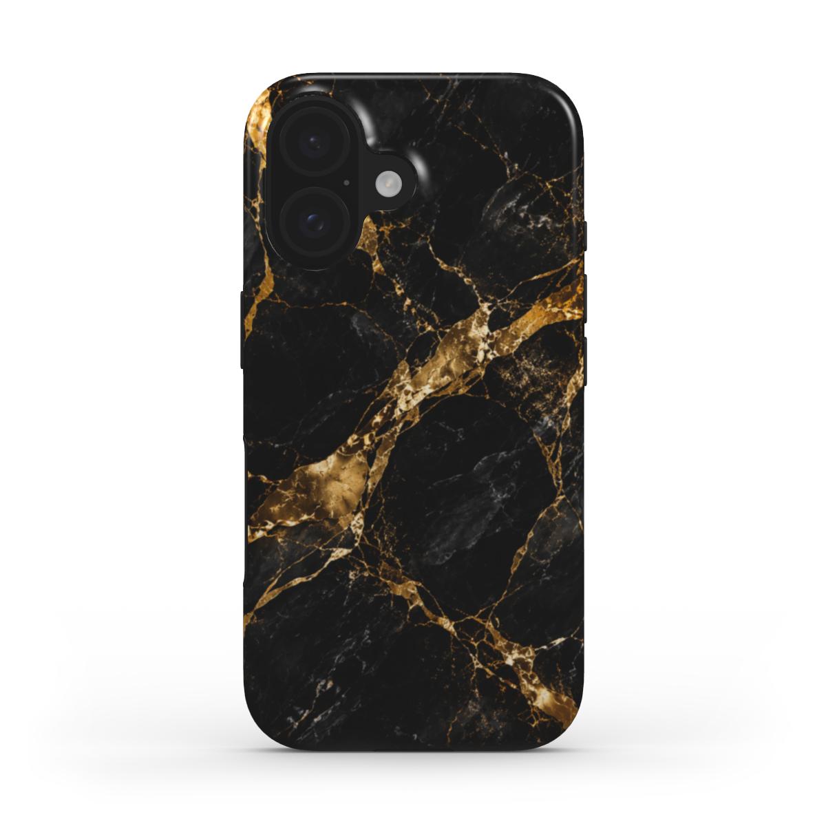 INKASE – Black Gold Marble Tough Phone Case