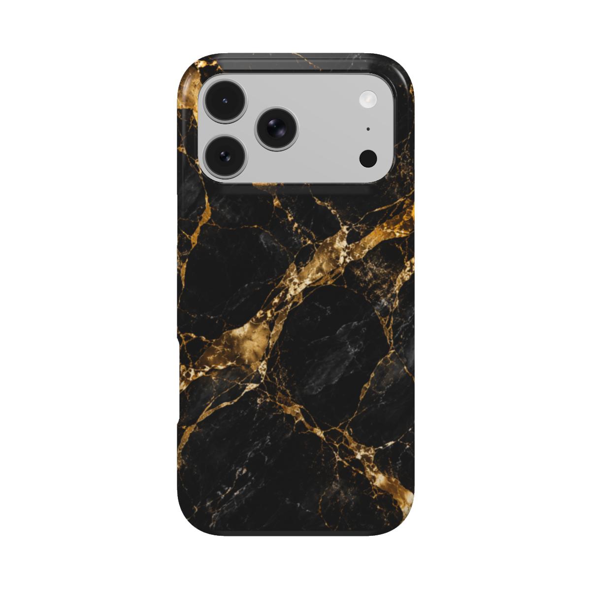 INKASE – Black Gold Marble Tough Phone Case