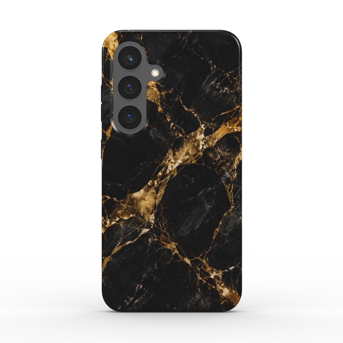 INKASE – Black Gold Marble Tough Phone Case