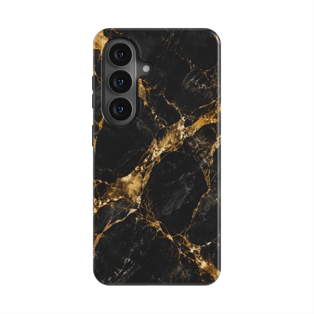INKASE – Black Gold Marble Tough Phone Case