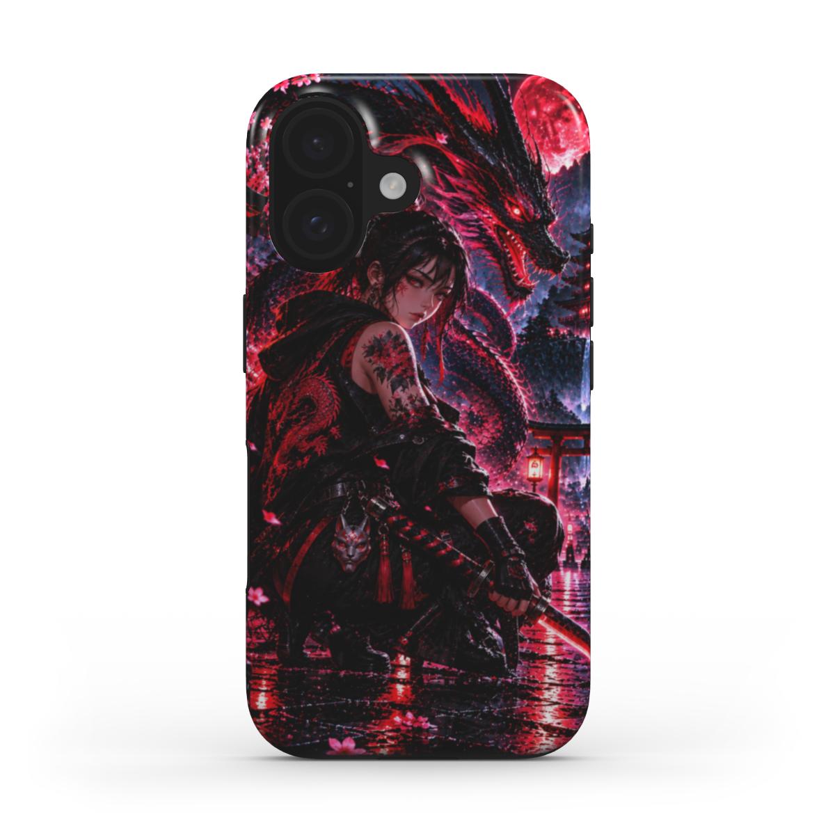 INKASE – Blood Moon Shadow Warrior Anime Tough Phone Case