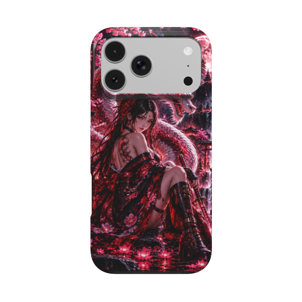 INKASE – Crimson Dragon Empress Anime Tough Phone Case
