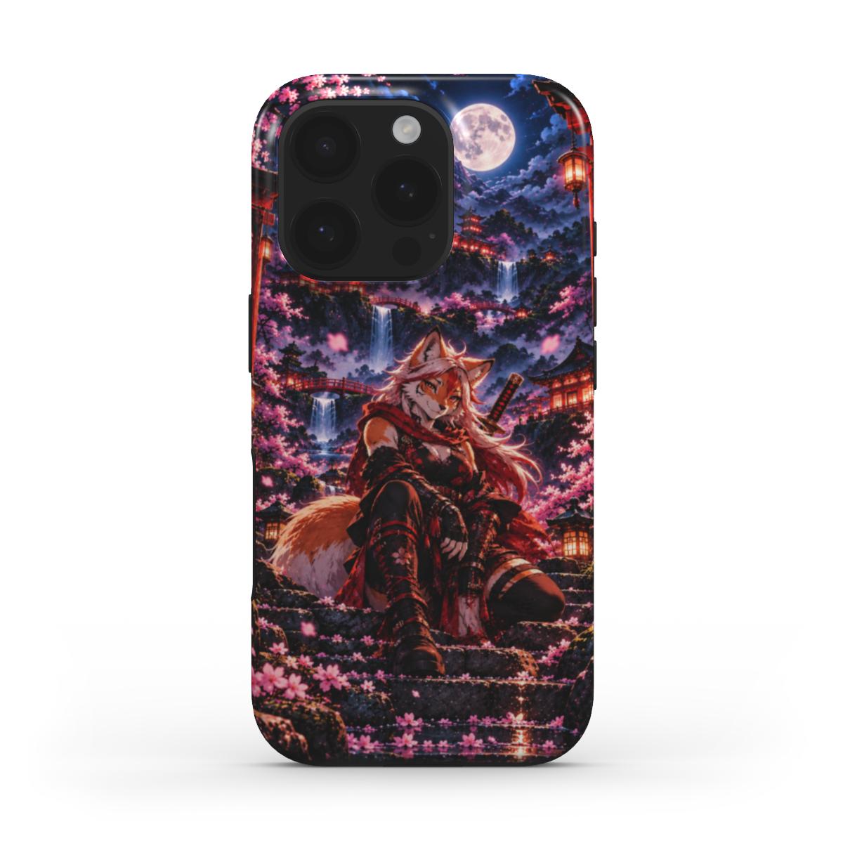INKASE – Crimson Fox Samurai Anime Tough Phone Case