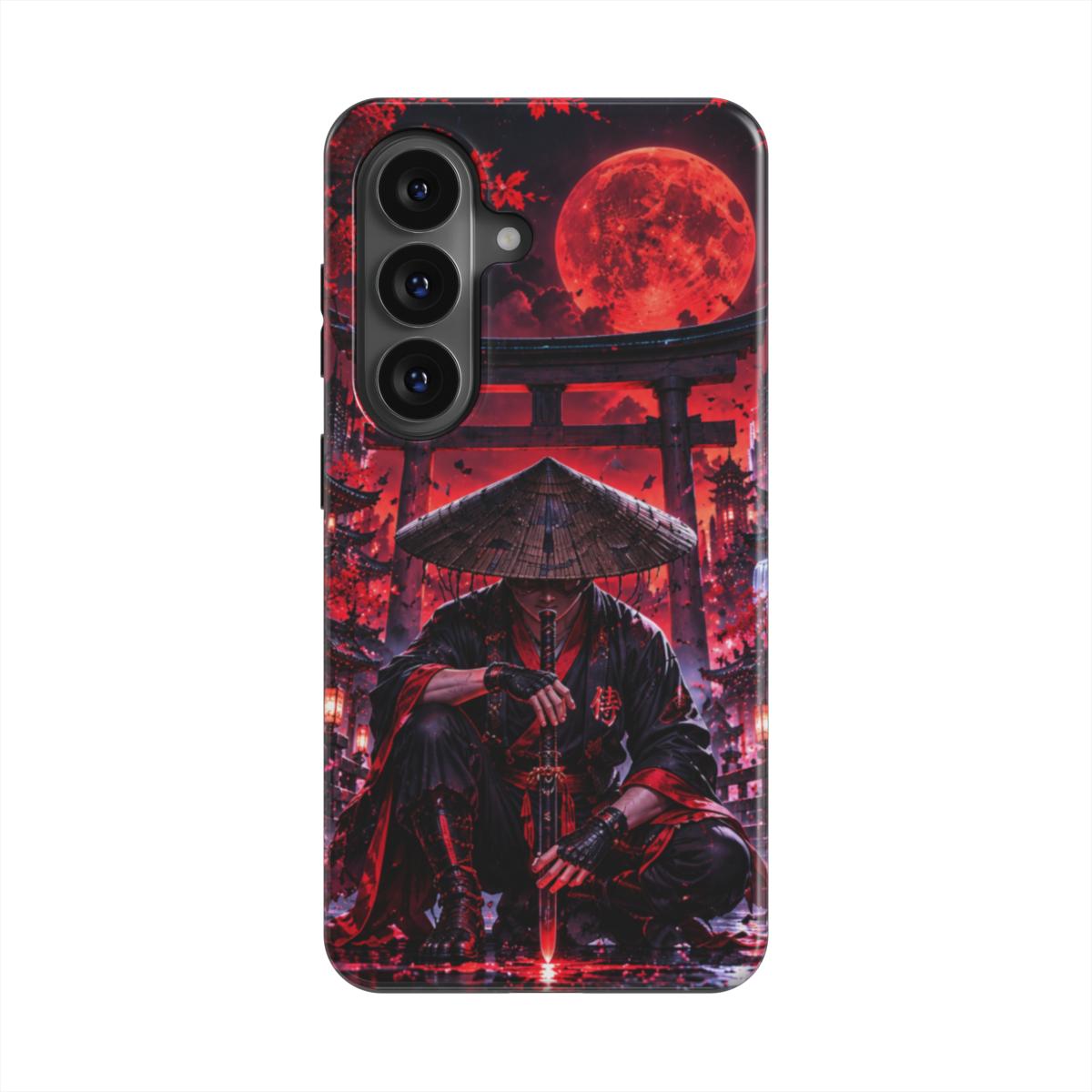 INKASE-Crimson Moon Ronin – Anime Samurai Phone Case