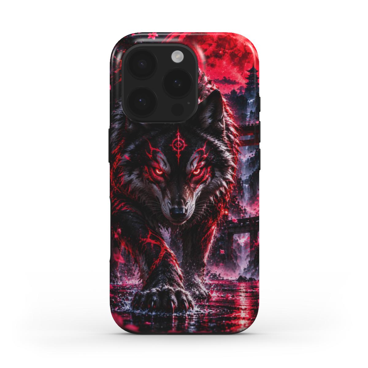 INKASE – Crimson Cyborg Warrior Anime Tough Phone Case