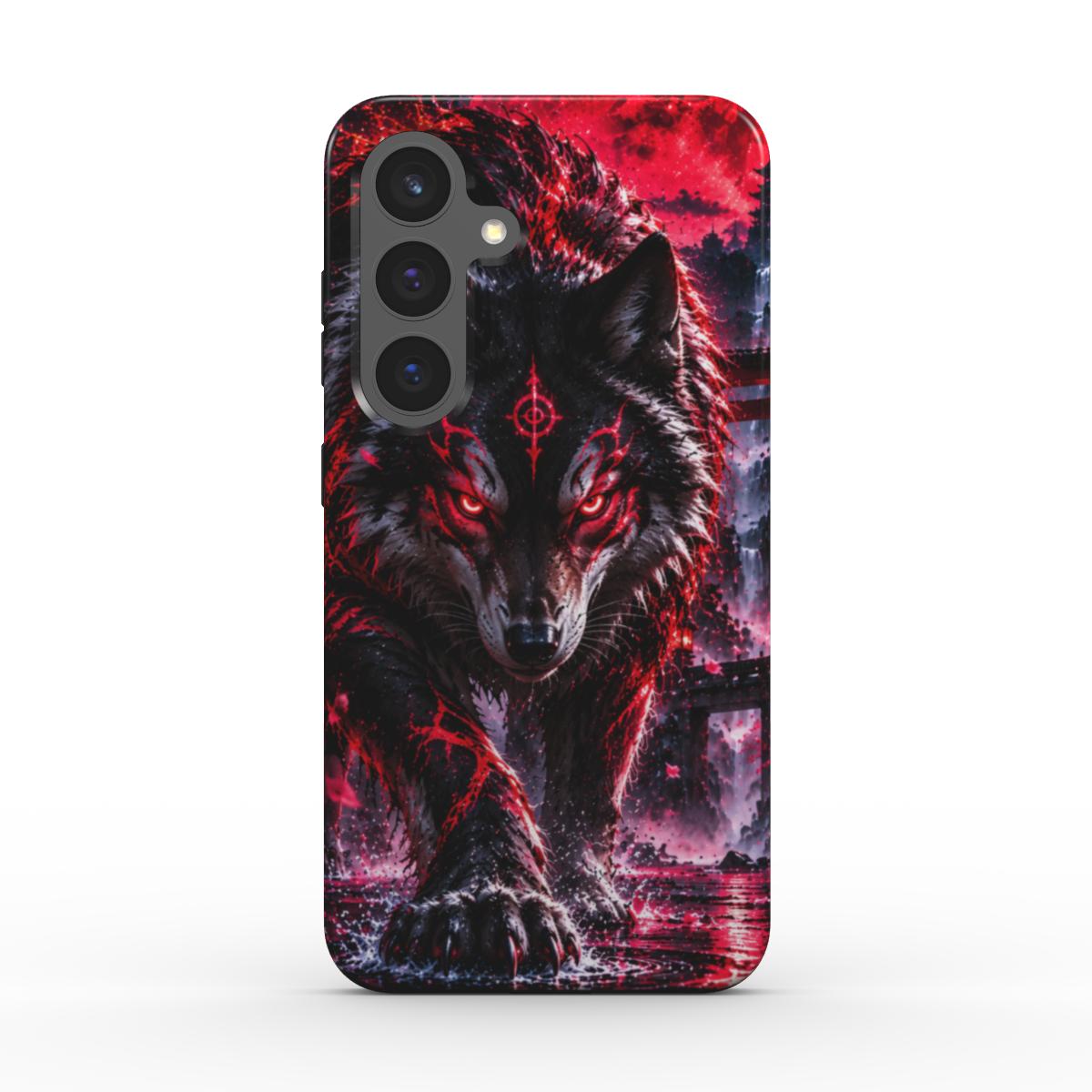 INKASE – Crimson Cyborg Warrior Anime Tough Phone Case