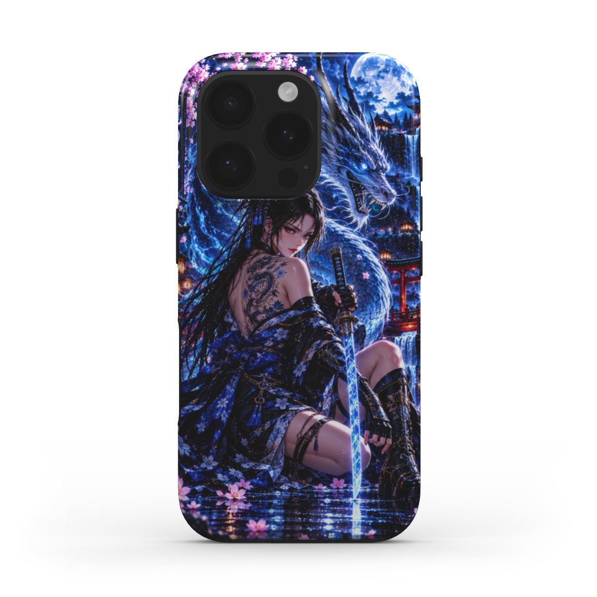 INKASE – Azure Dragon Warrior Anime Tough Phone Case