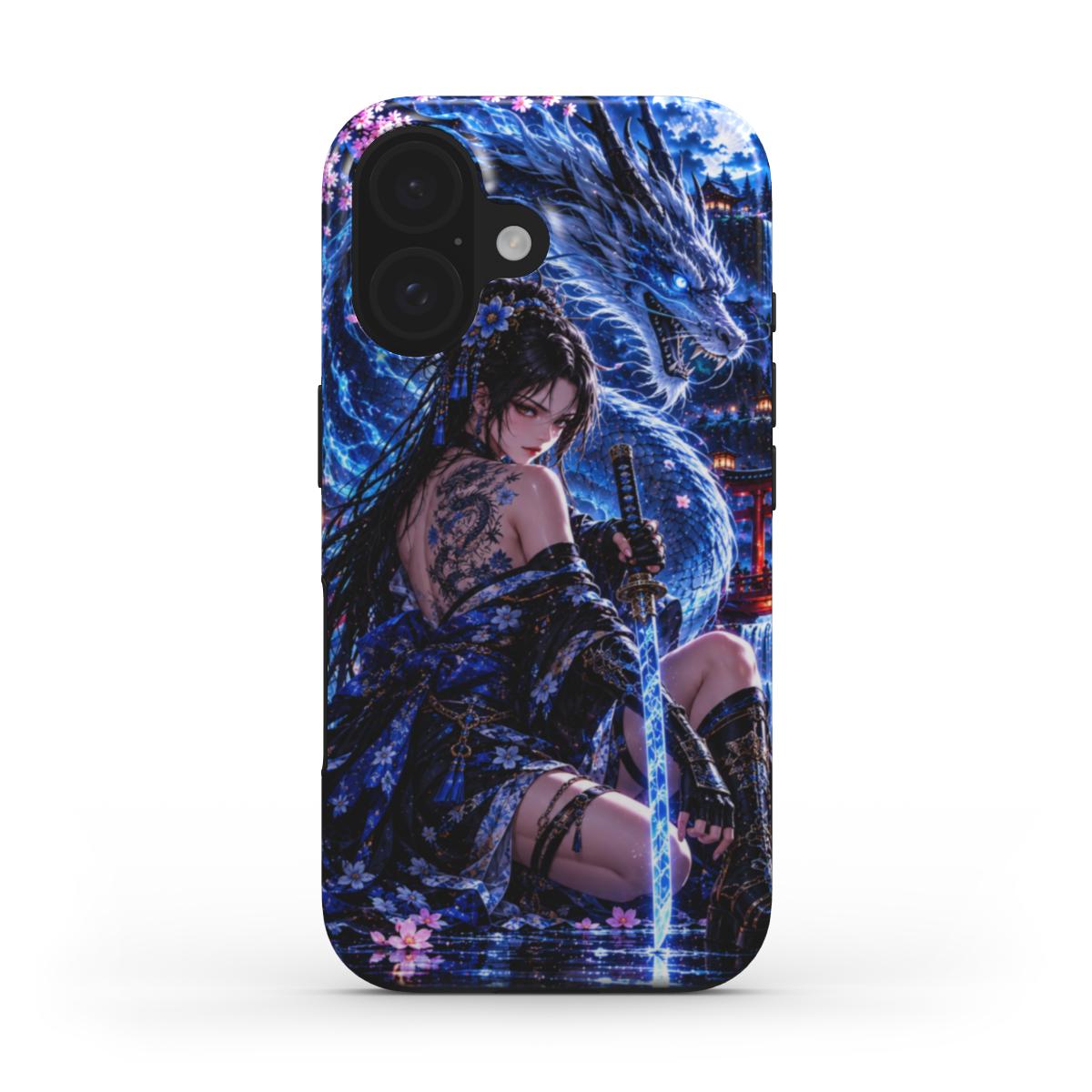 INKASE – Azure Dragon Warrior Anime Tough Phone Case