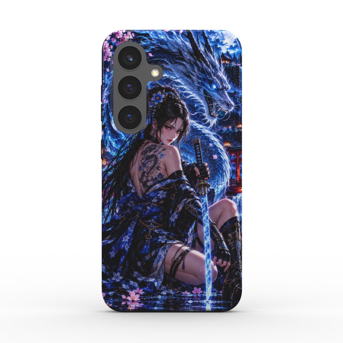 INKASE – Azure Dragon Warrior Anime Tough Phone Case