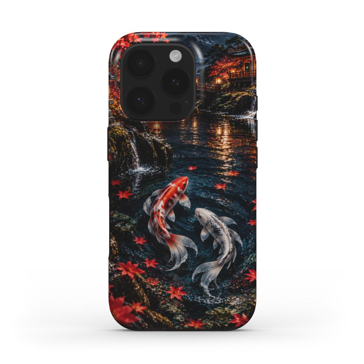 Moonlit Koi Garden Tough Phone Case