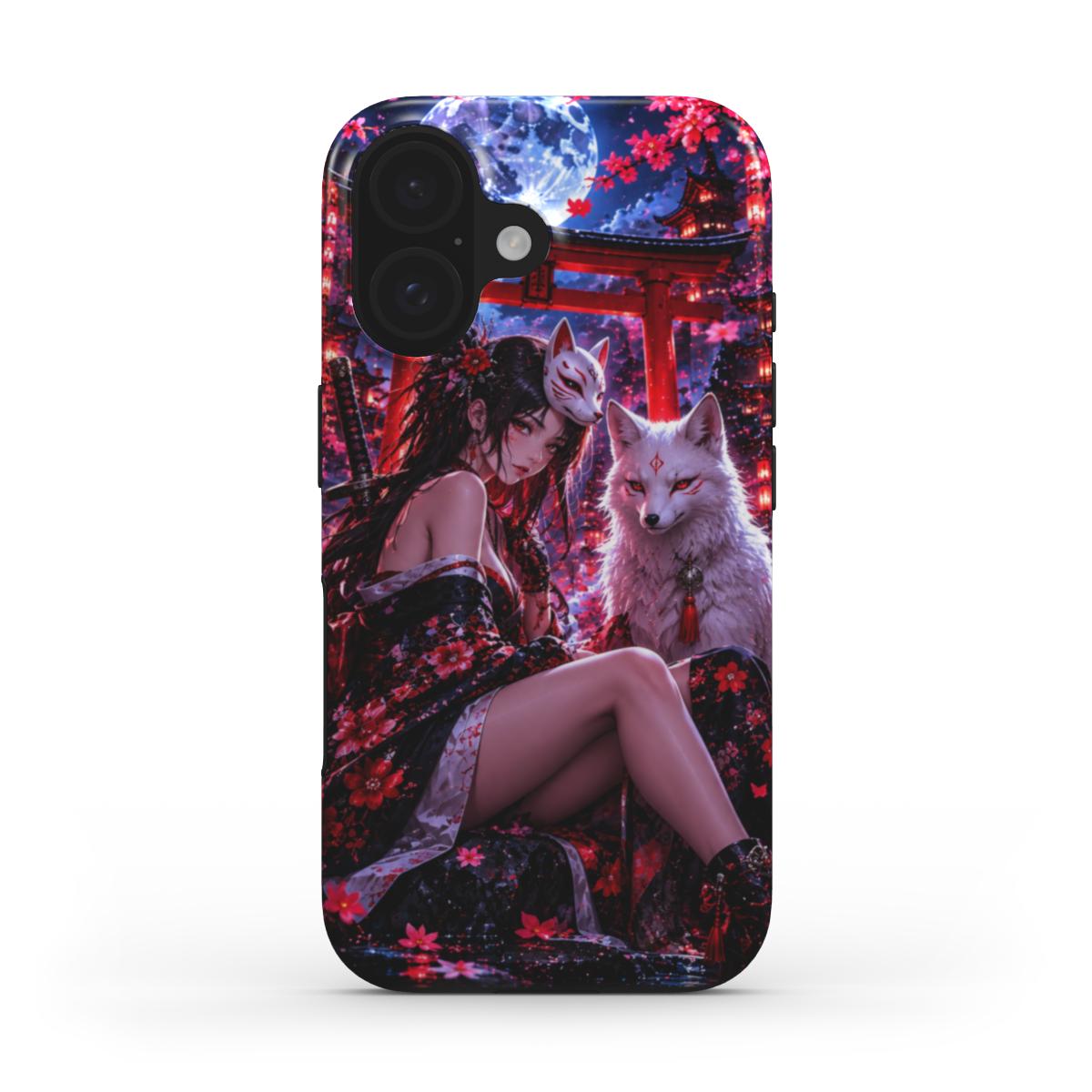 INKASE – Moonlit Kitsune Guardian Anime Tough Phone Case