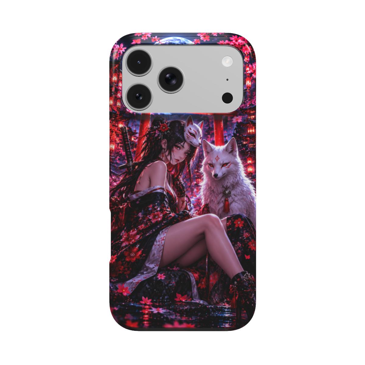 INKASE – Moonlit Kitsune Guardian Anime Tough Phone Case