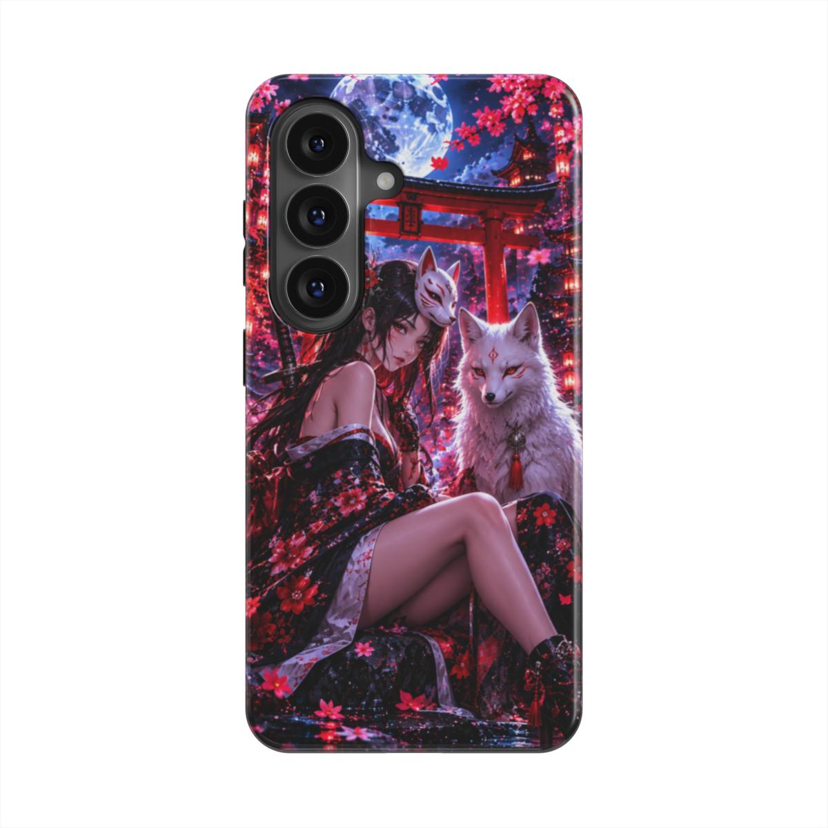 INKASE – Moonlit Kitsune Guardian Anime Tough Phone Case