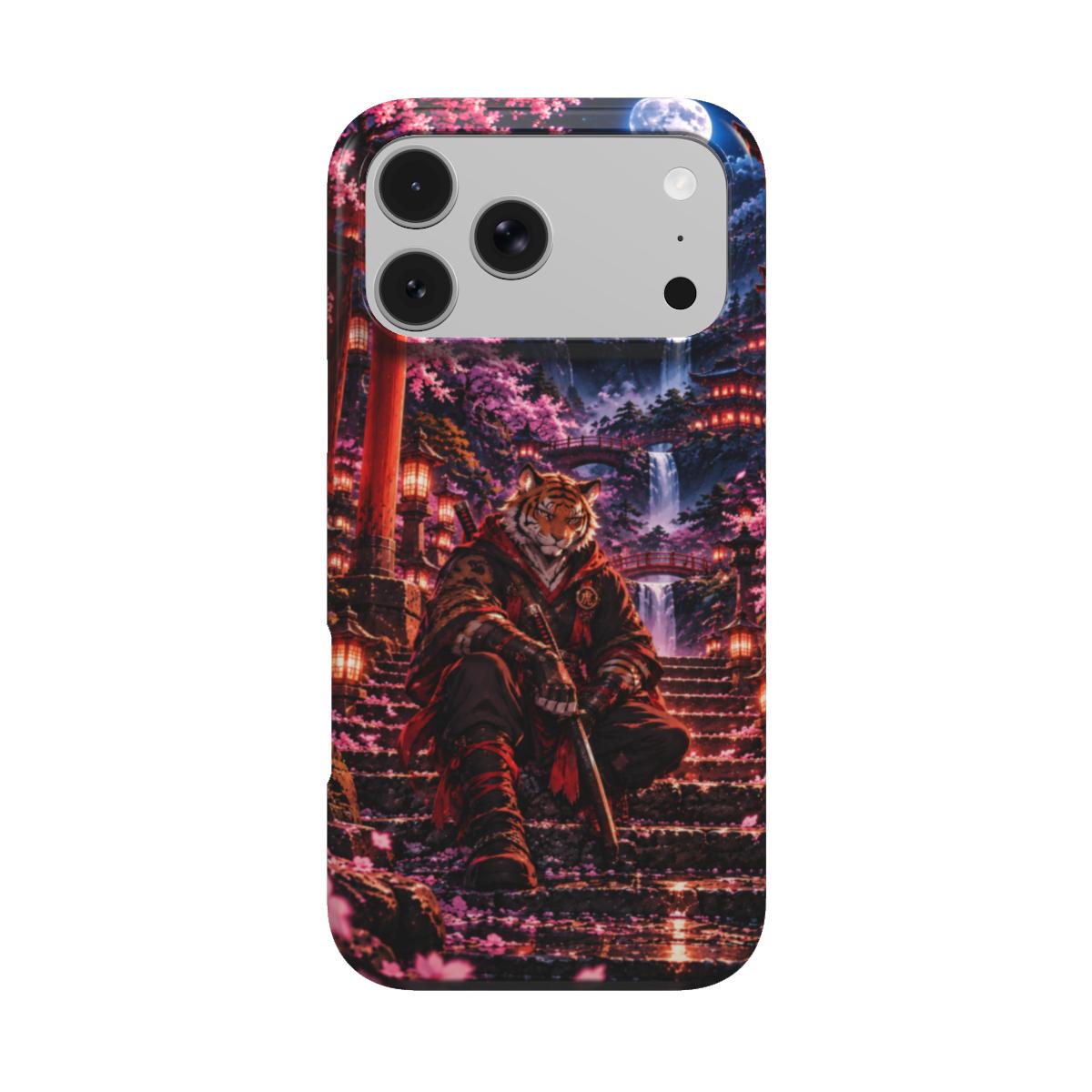 INKASE – Moonlit Wolf Samurai Anime Tough Phone Case