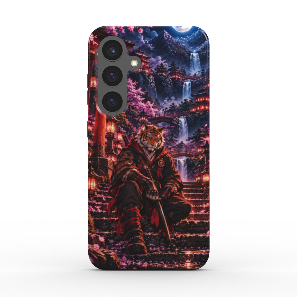INKASE – Moonlit Wolf Samurai Anime Tough Phone Case