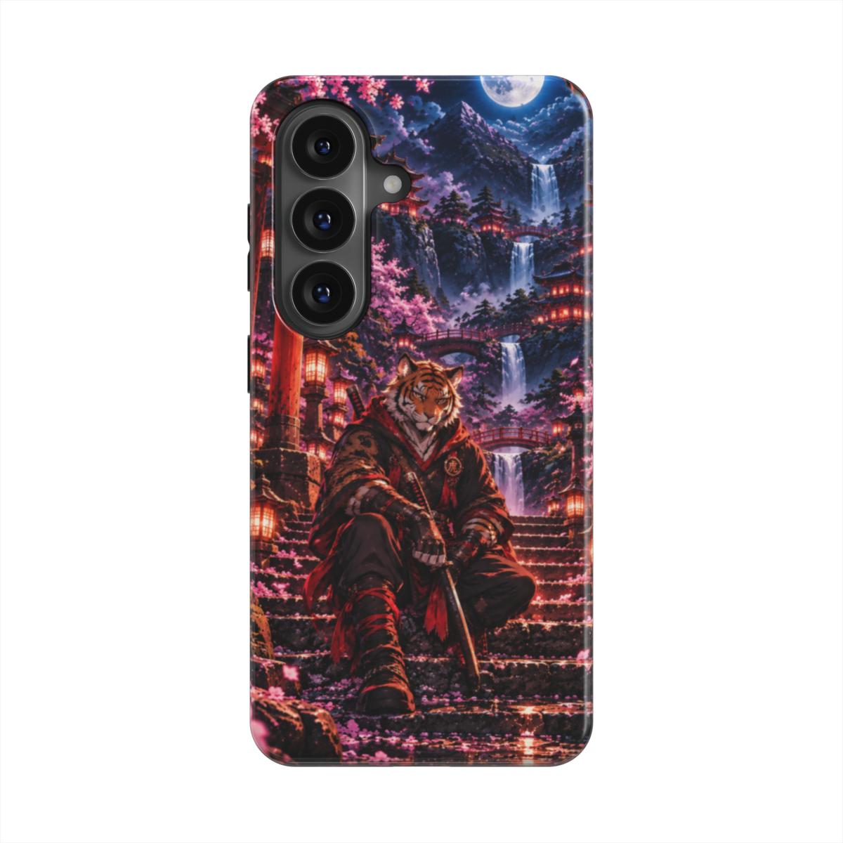 INKASE – Moonlit Wolf Samurai Anime Tough Phone Case