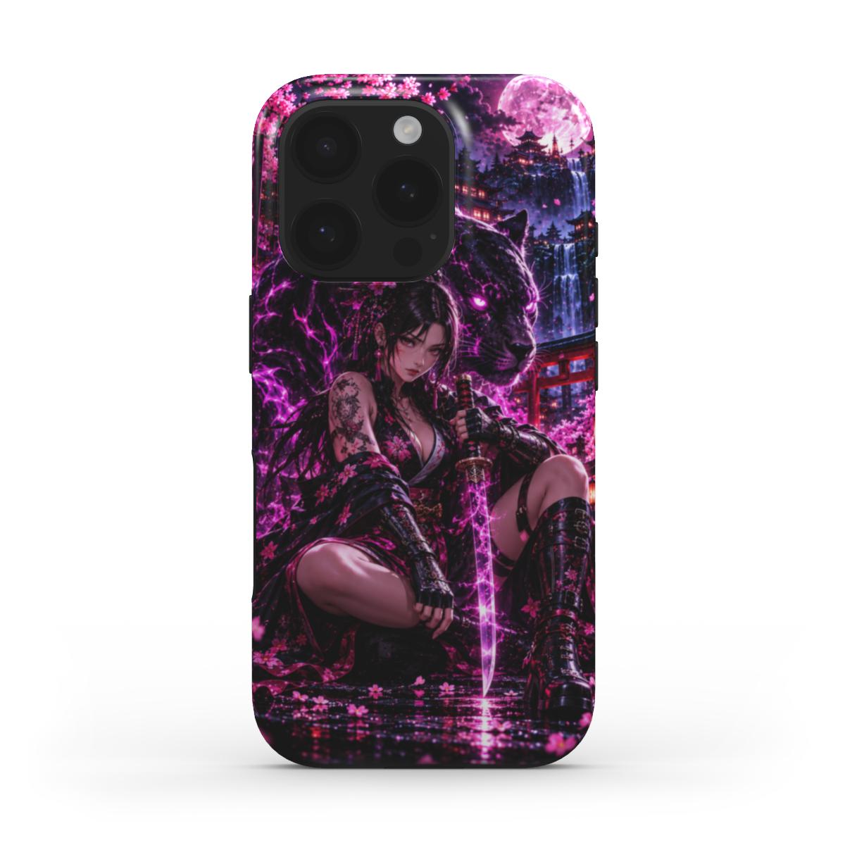 INKASE – Violet Shadow Panther Anime Tough Phone Case