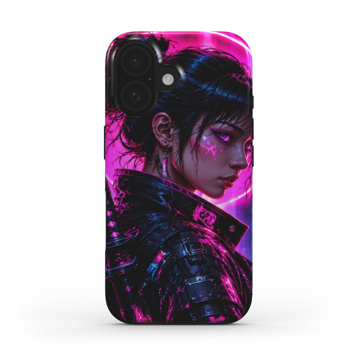 INKASE – Neon Shadow Cyborg Anime Tough Phone Case